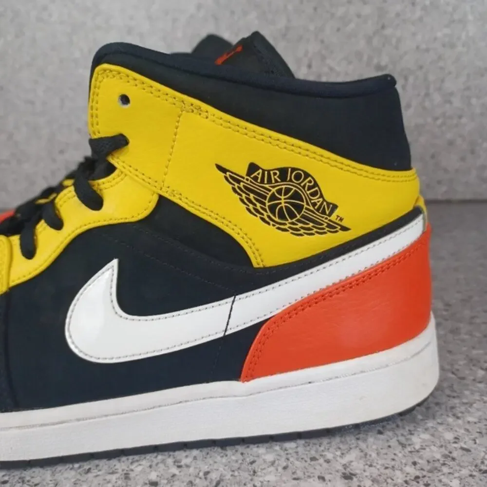 Copied - Nike Air Jordan 1 Mid Amarillo Orange Sneakers Men's Size 12 Shoes